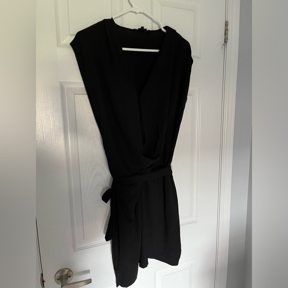 Black Babaton dress with tie waste size medium - Picture 1 of 3